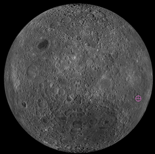 남병철 충돌구로 명명된 달 뒷면으로 직경이 132㎞에 달한다. 경희대 제공